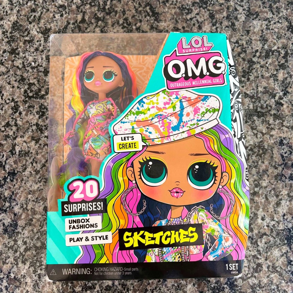 LOL Surprise OMG Sketches Fashion Doll Series 6 with 20 Surprises NIB MGA